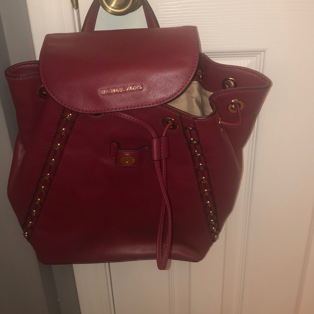 Burgundy Micheal Kors Bag